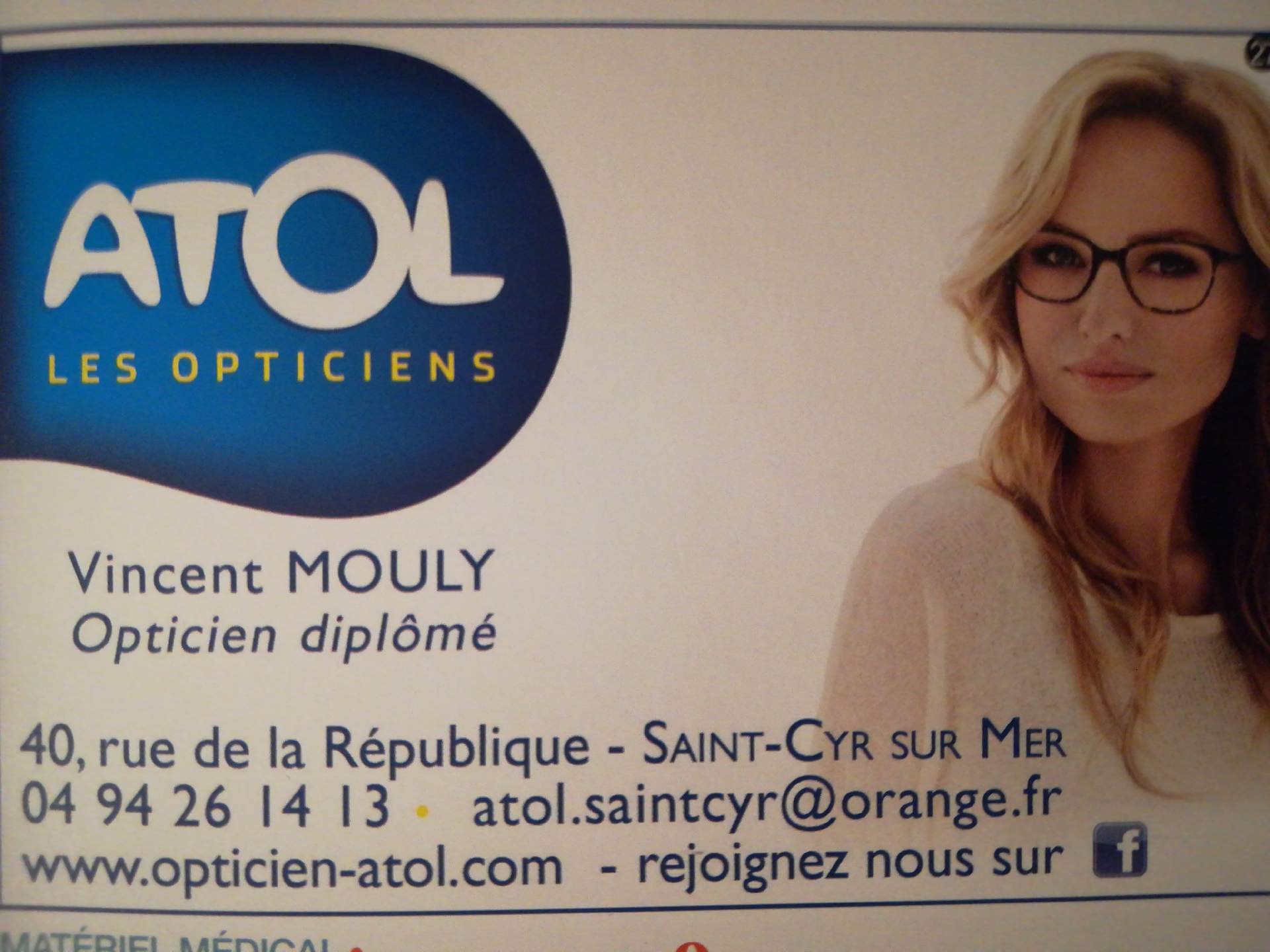 opticien Saint-Cyr-sur-Mer Atol les opticiens