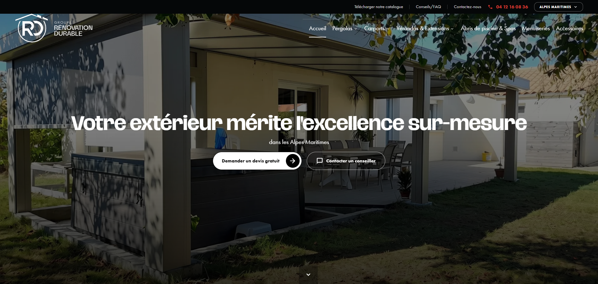 pergola bioclimatique Antibes