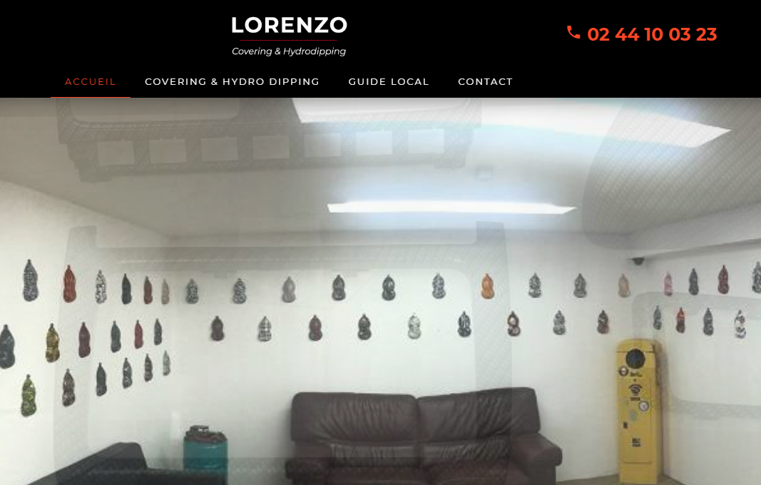 Atelier de pose de covering et hydrodipping à Goderville - Lorenzo Covering