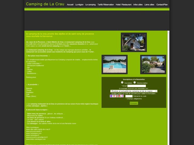 Camping Provence - Hotel camping et restaurant à la Crau
