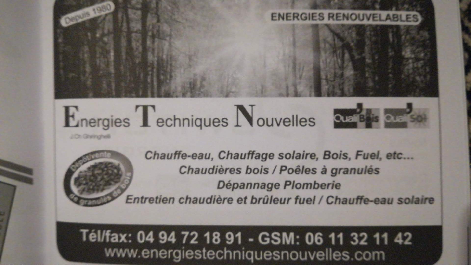 Énergies renouvelables Saint-maximin-la-sainte-baume Énergies techniques nouvelles ETN