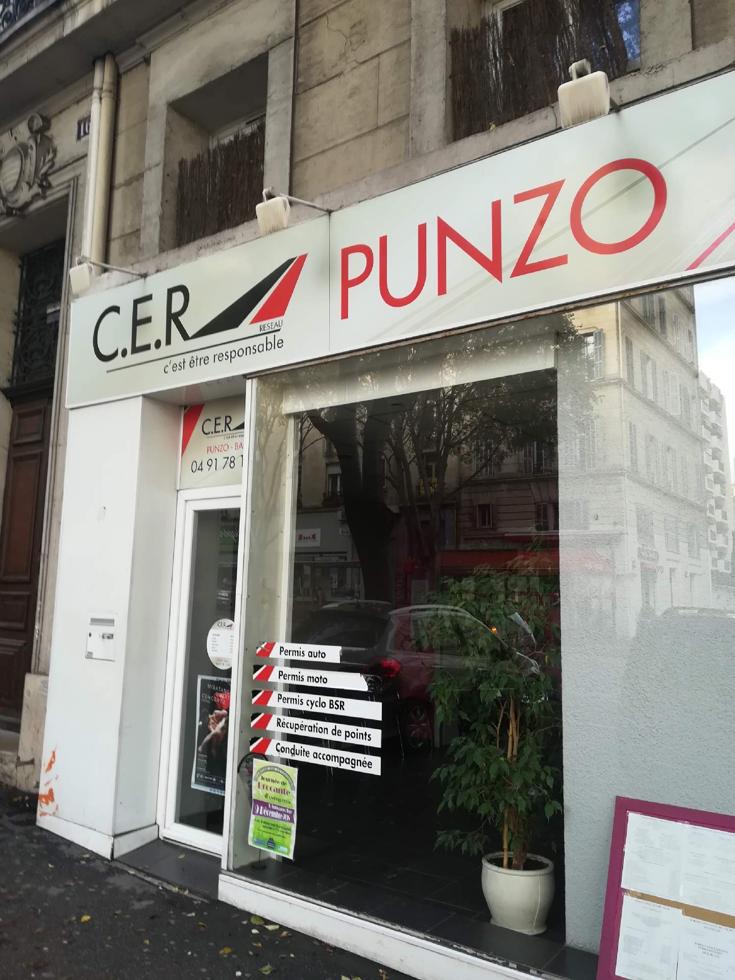 permis auto et permis moto pas cher Marseille centre-ville CER Punzo