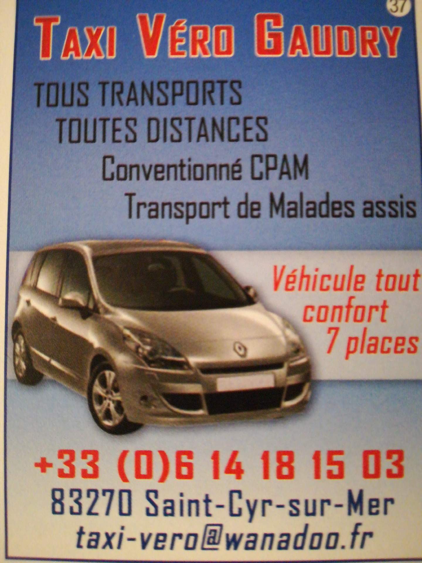 taxi Saint-Cyr-sur-Mer TAXI Véro