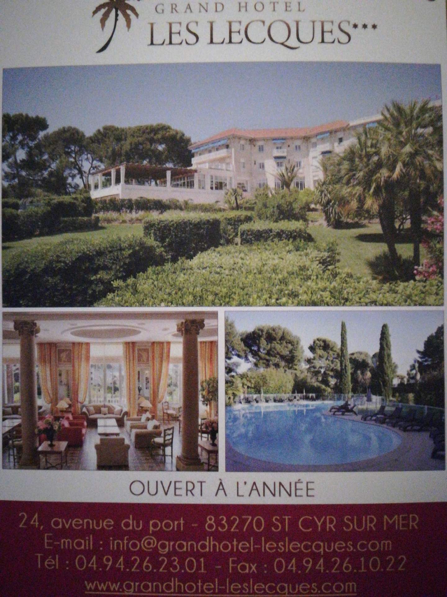 Hôtel Saint-Cyr-sur-Mer Les Lecques Grand hôtel Les Lecques 3 étoiles