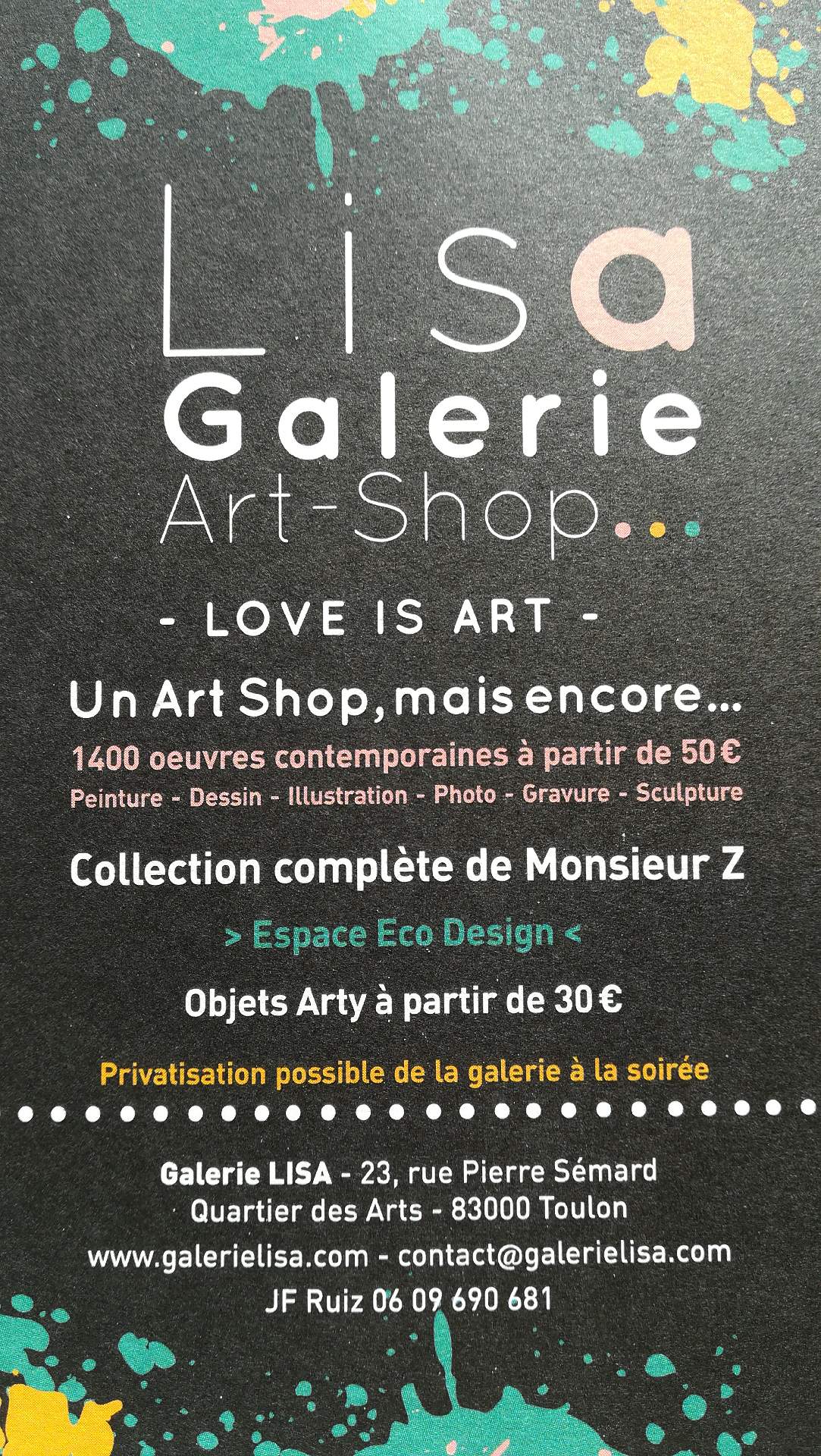 Galerie d'art Toulon Lisa Galerie