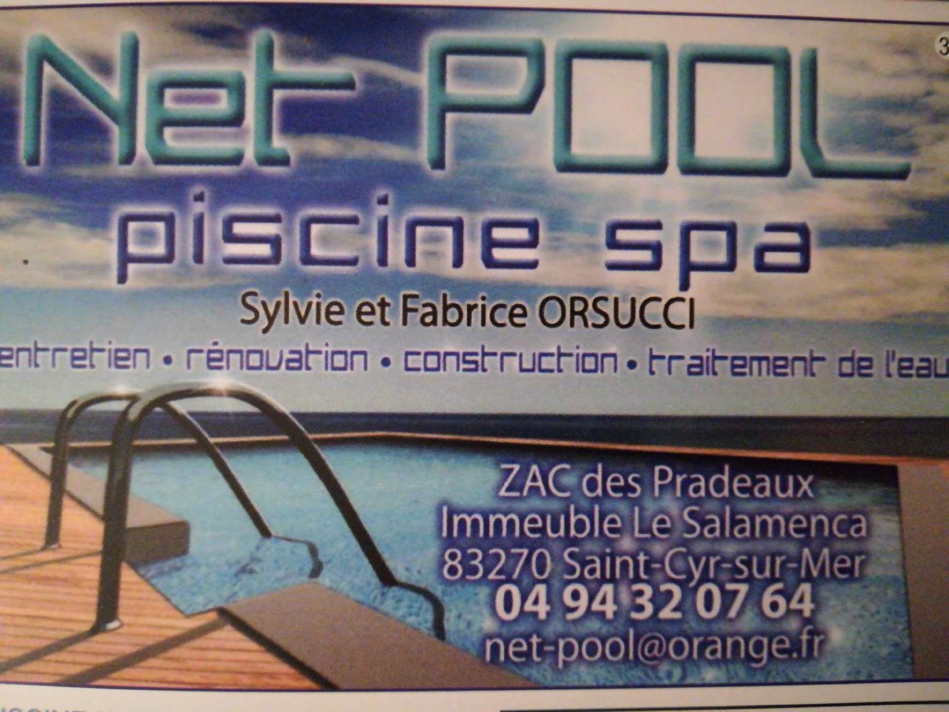 pisciniste Saint-Cyr-sur-Mer Net Pool piscine et spa