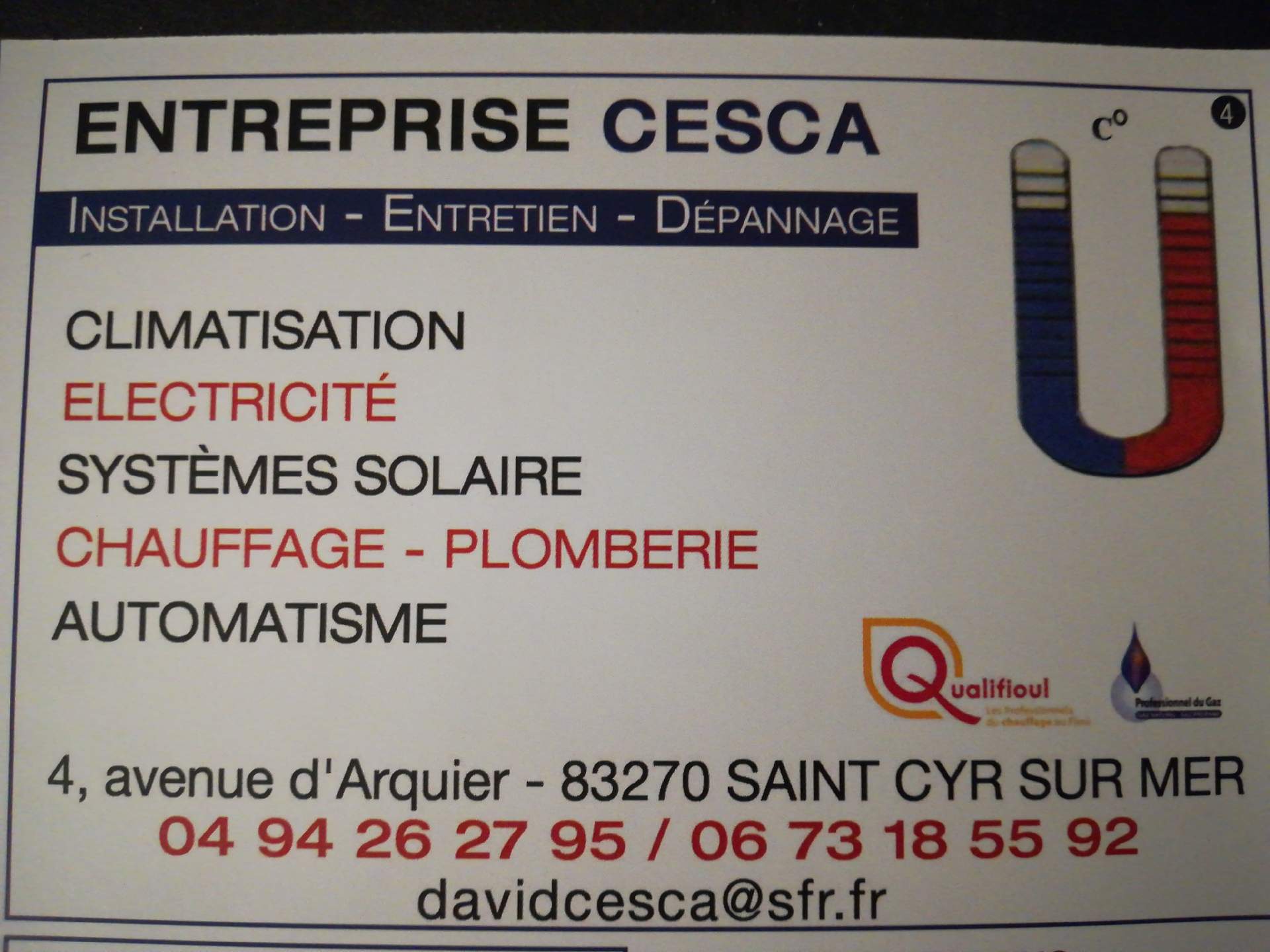 climatisation Saint-Cyr-sur-Mer entreprise cesca