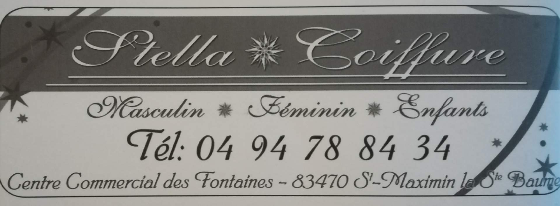 Salon de coiffure pour homme femme et enfant Saint-maximin-la-sainte-baume Stella coiffure