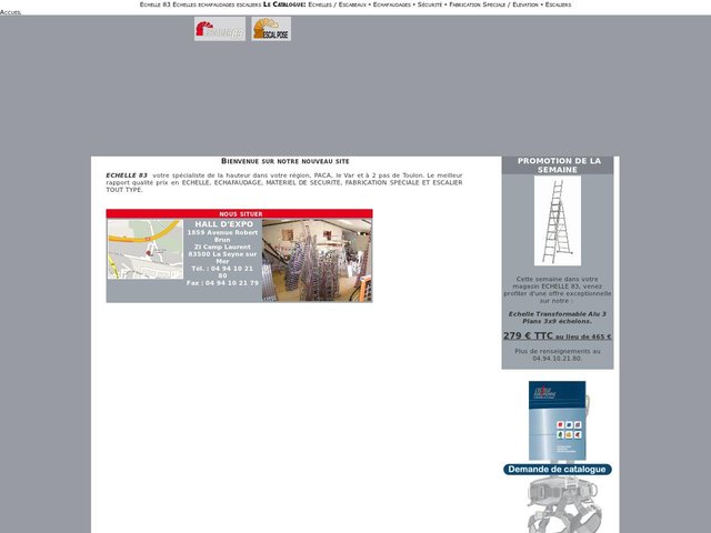 Echelles echafaudages escaliers - La Seyne sur Mer 83 Var PACA - Echelle 83