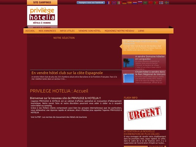 Agence immobiliere - achat vente hotel - Sète Hérault - Privilege Hotelia