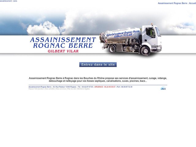 Assainissement curage vidange - Rognac Bouches du Rhône - Assainissement Rognac Berre