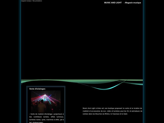 Music and Light - Magasin achat vente et location musique - Arles Bouches du Rhône