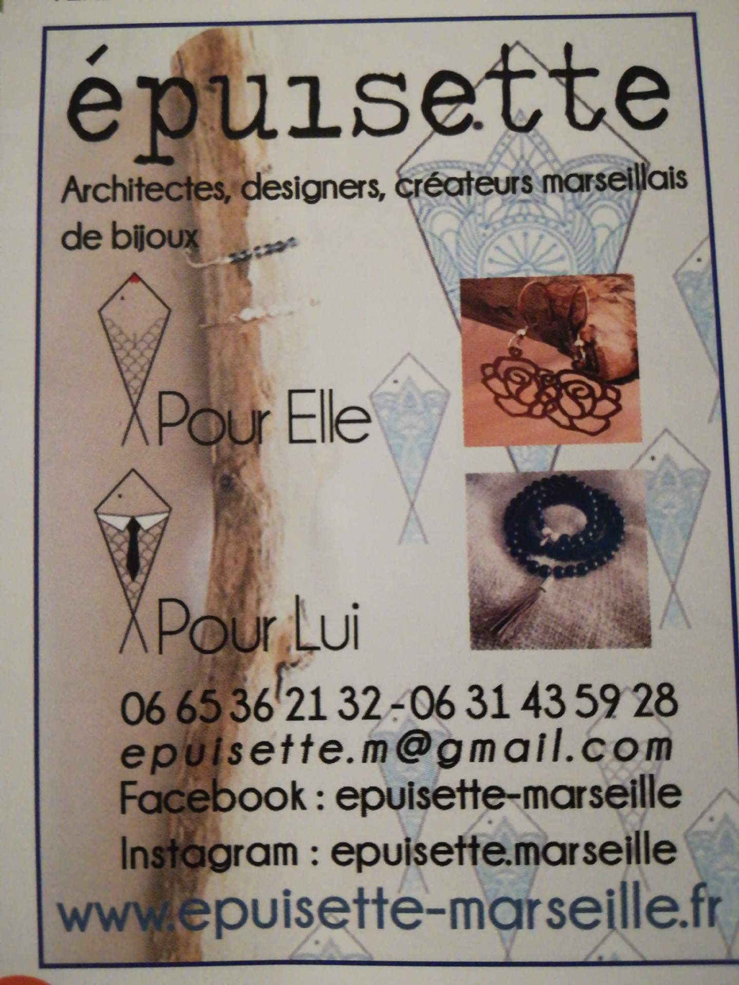 créateur de bijoux Marseille epuisette