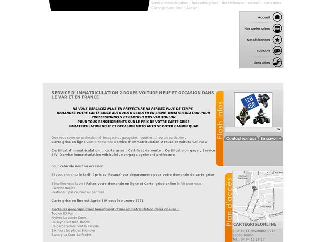 Service d&#039;immatriculation sur Toulon - Carte grises online 
