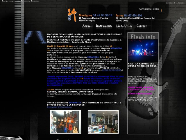 Magasin de musique vente de guitare par Sesame 14 à Martigues.