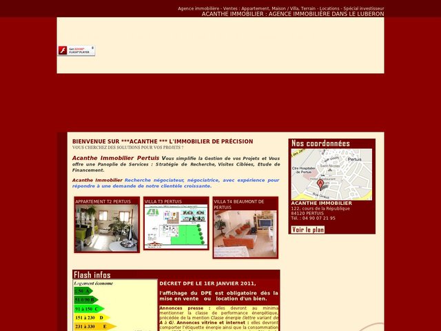 Agence immobilière sur Pertuis dans le Luberon (84 Vaucluse) : Acanthe Immobilier