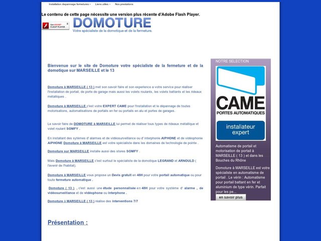 Installation et dépannage fermetures et automatismes : Domoture Marseille.