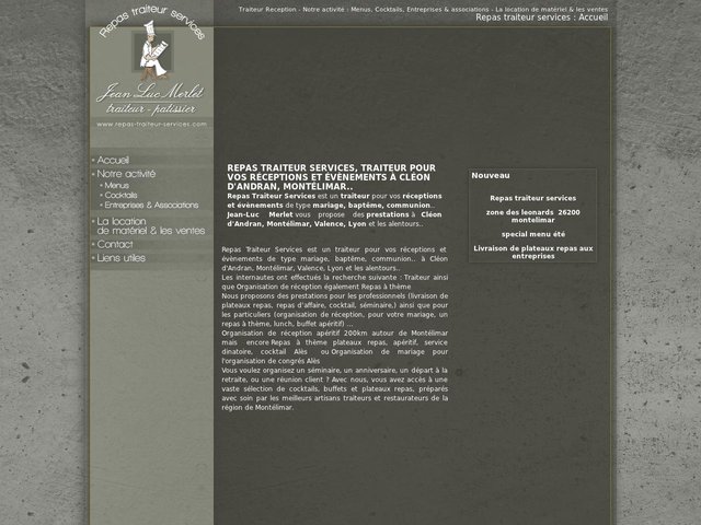 Repas traiteur services : un traiteur pour votre réception sur Montélimar et sa région (Drôme)