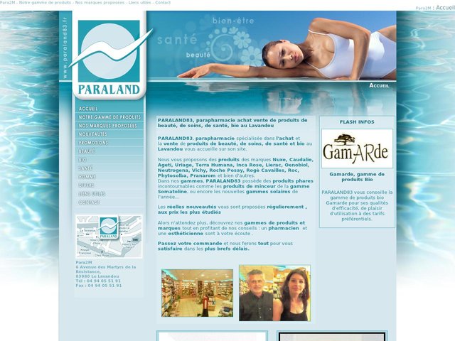 PARALAND : Produits de beauté bio et cosmétiques naturels.