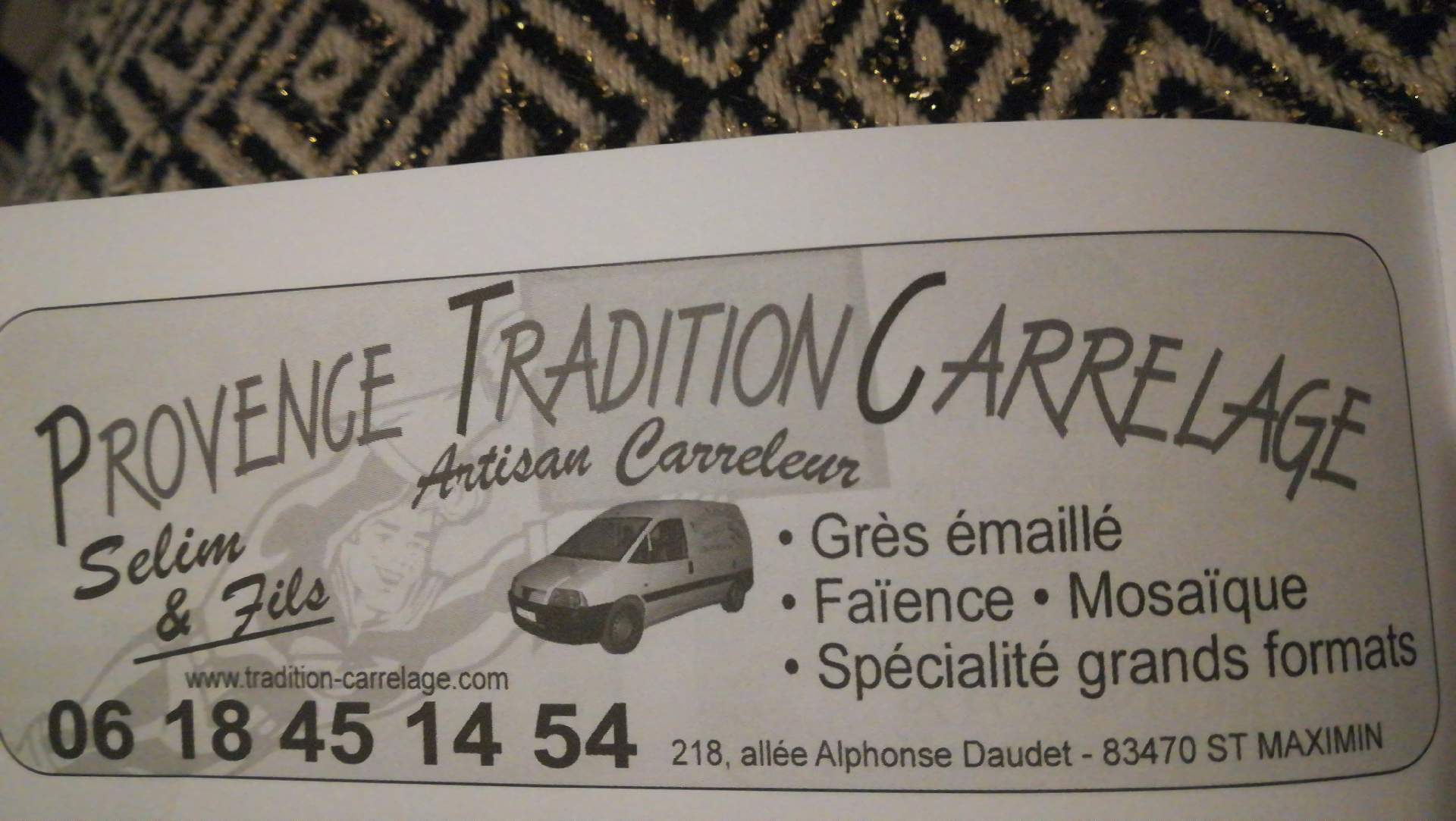 Artisan carreleur Saint-maximin-la-sainte-baume Provence tradition carrelage
