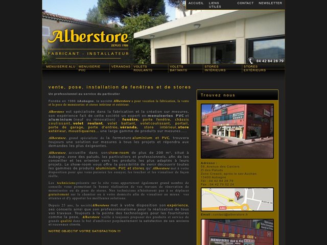 Vente et pose de fenêtres et de stores sur mesure : Alberstore Marseille 13.
