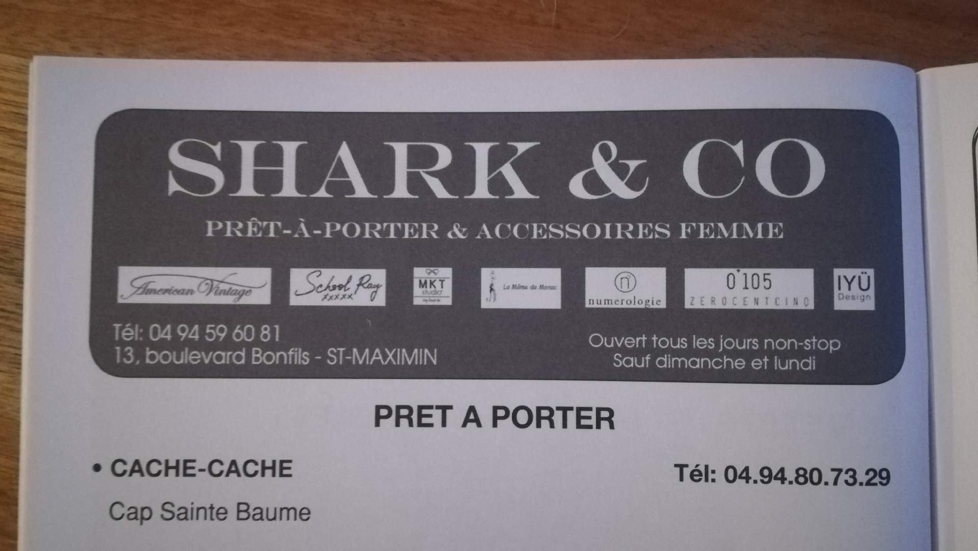 Boutique de vêtements pour femme Saint-maximin-la-sainte-baume Shark and Co