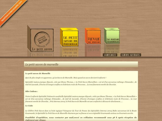 Chocolatier confiseur Marseille : vente confiserie Le Petit Savon Marseillais.