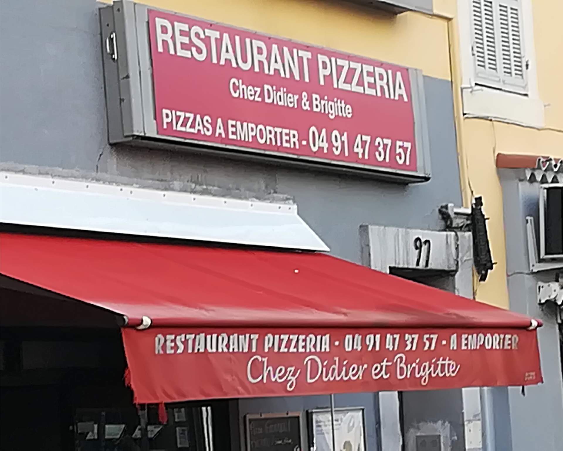 Pizzeria, restaurant Marseille Chez Didier & Brigitte