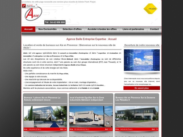 Agence Baille Entreprise Expertise Immobilier d'entreprise Aix en Provence