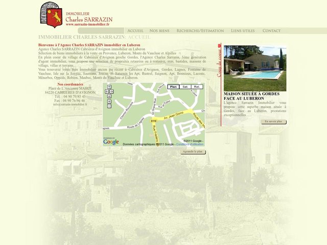 Agence immobilière Sarrazin Immobilier Cabrières d'Avignon