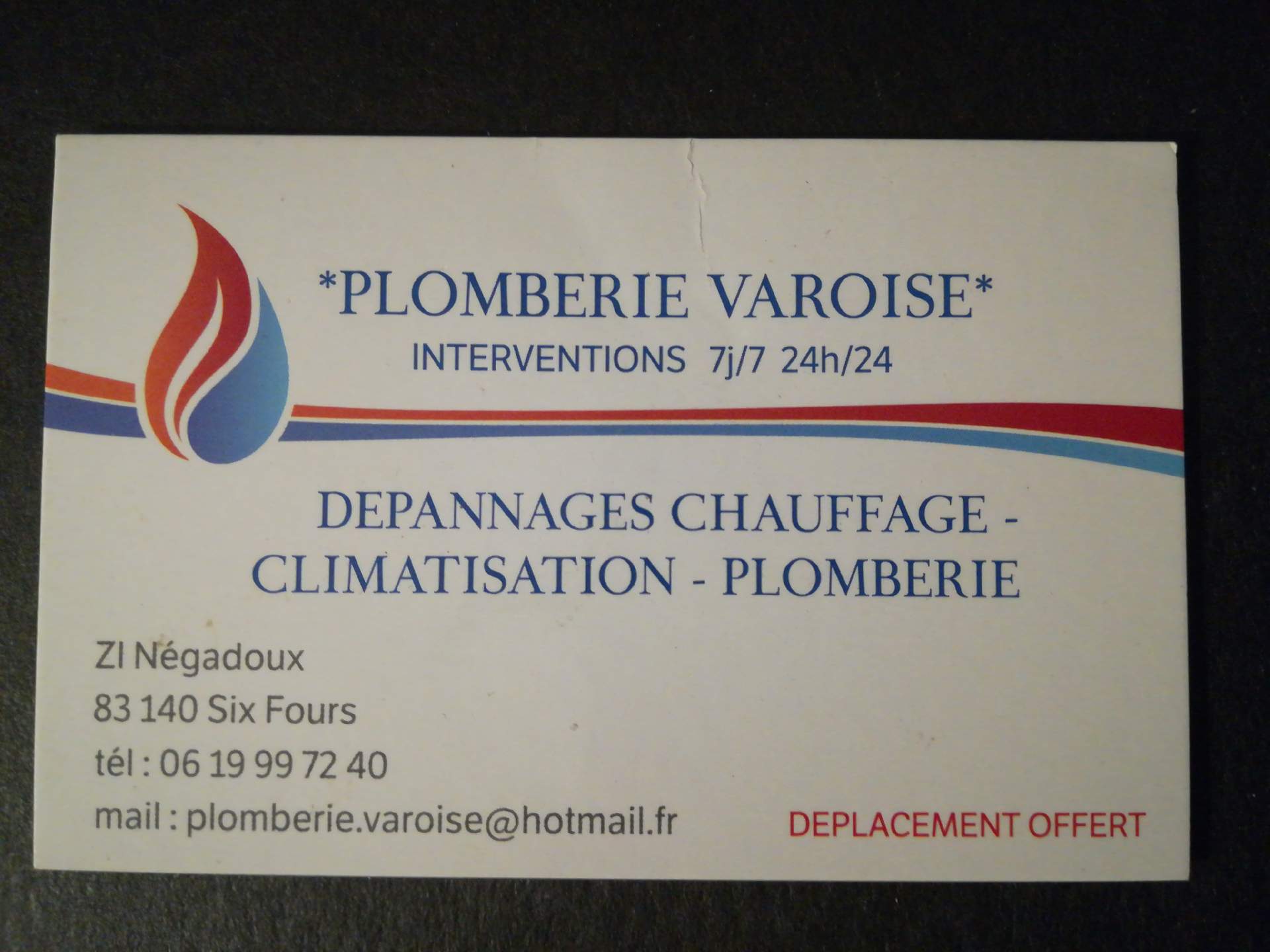 plombier six-fours-les-plages plomberie varoise