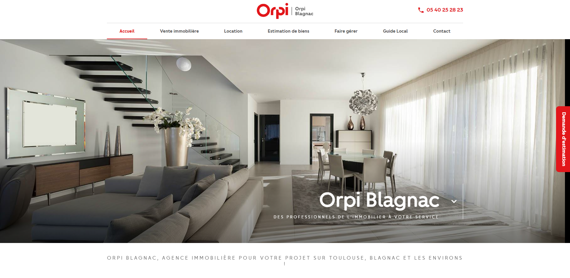 Agence immobilière pour l'achat, la vente ou la location de maisons et appartements sur Blagnac / Toulouse - ORPI Blagnac 