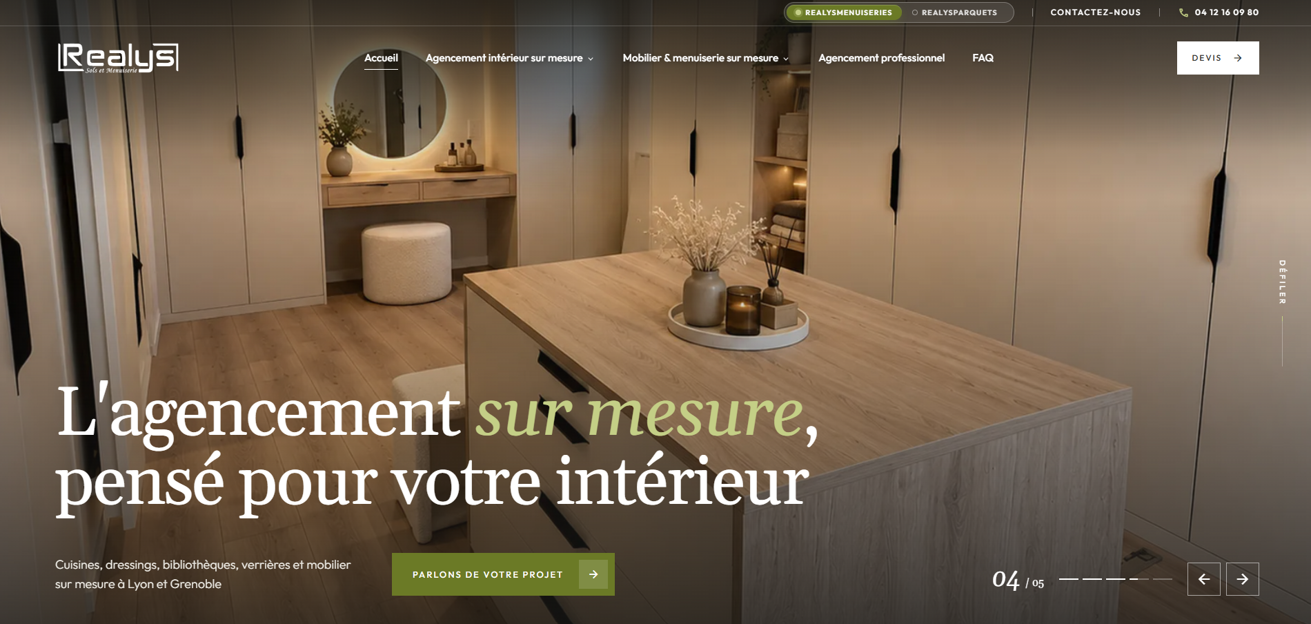 Agencement intérieur sur mesure à Mions