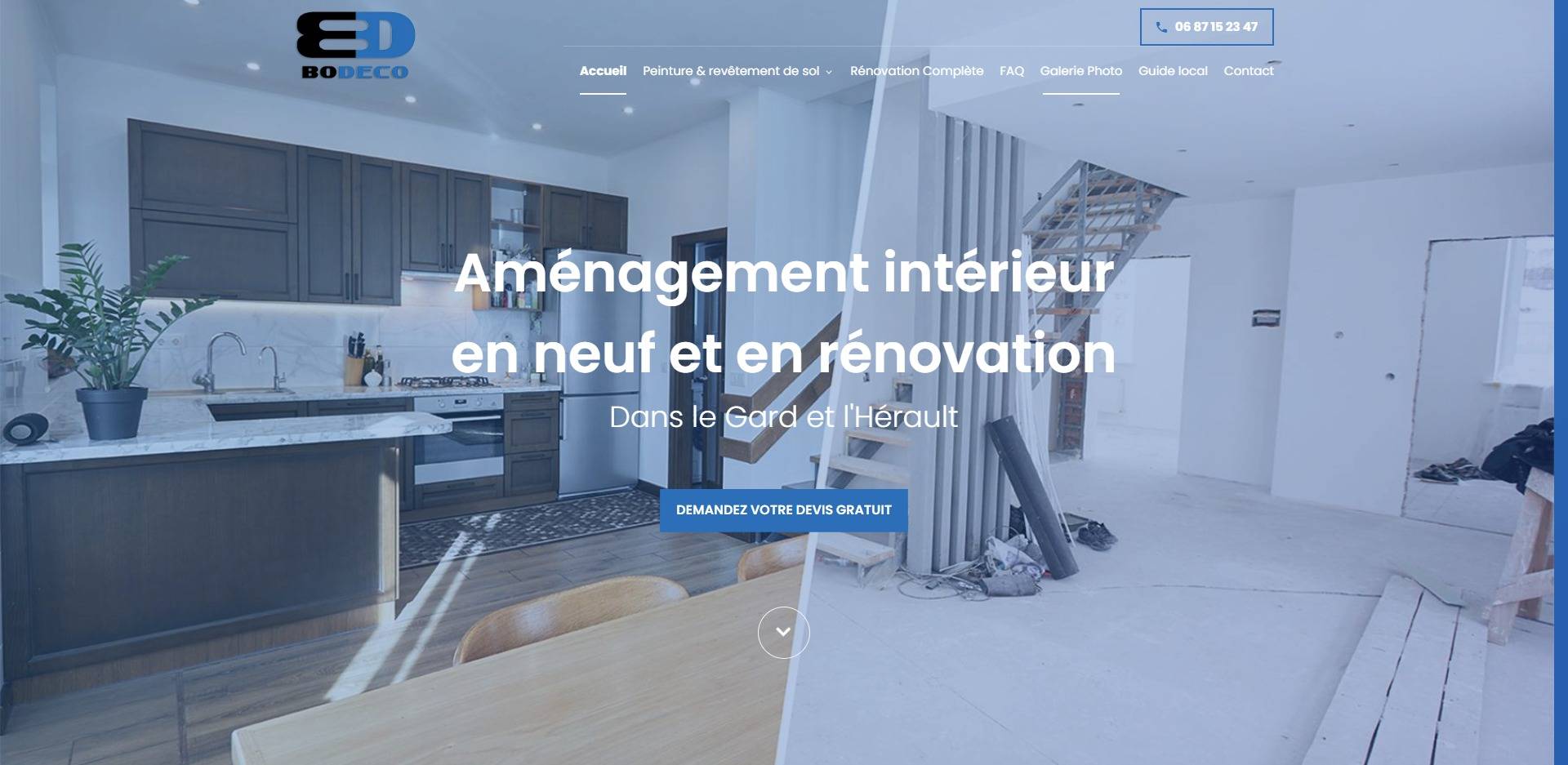 Entreprise pour travaux de peinture et rénovation complète à Montpellier
