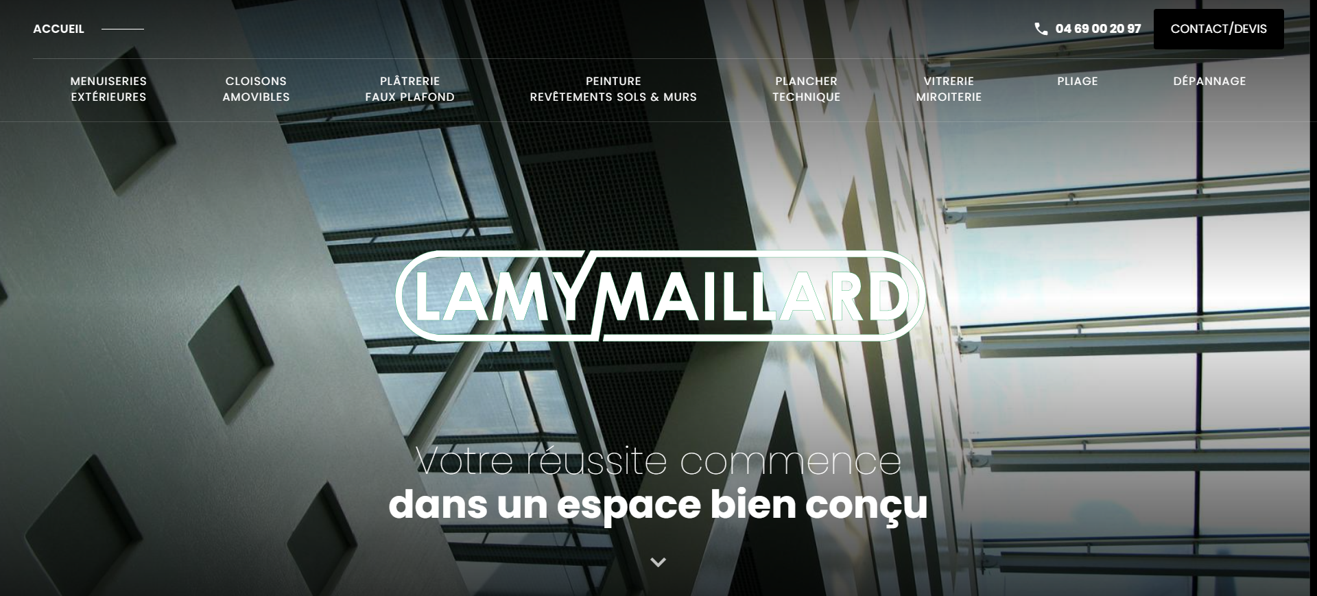Pose de cloisons amovibles avec isolation phonique pour un bureau professionnel à Montpellier - Lamy Maillard