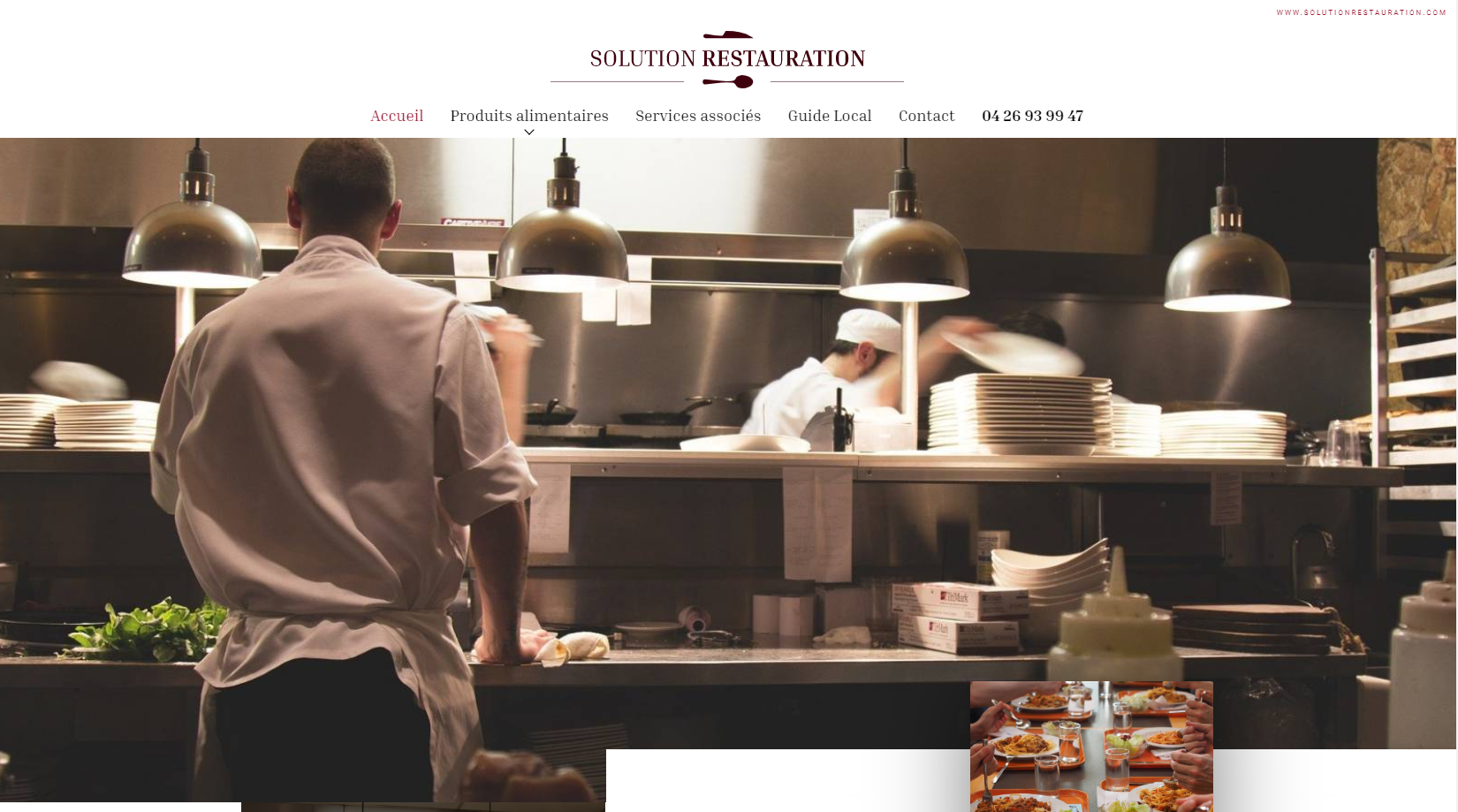 Solution Restauration, propose des menus sur-mesure  quotidiennement aux collectivités