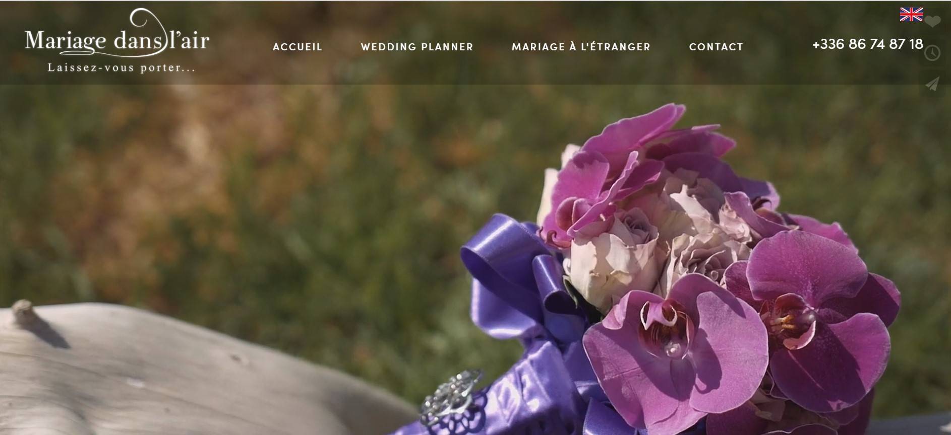 Wedding planner de luxe, organisation de mariage sur-mesure à Paris et à l'étranger - Mariage dans l'air