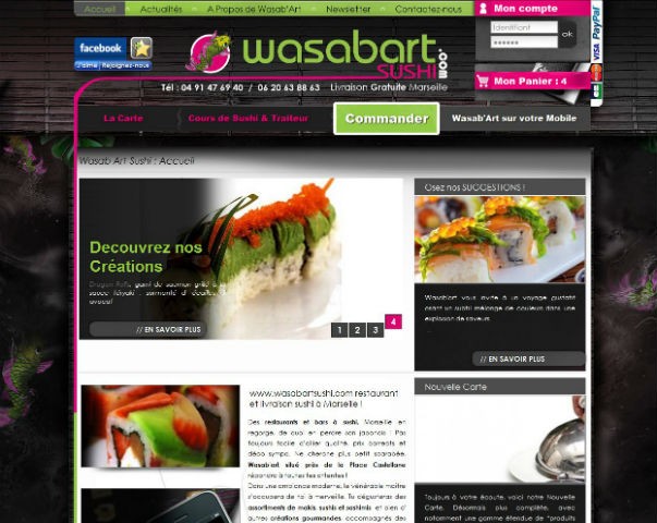 Restaurant et livraison de sushi à Marseille - Wasab Art Sushi