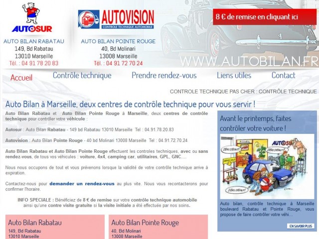 Controle technique pas cher Marseille - AutoBilan