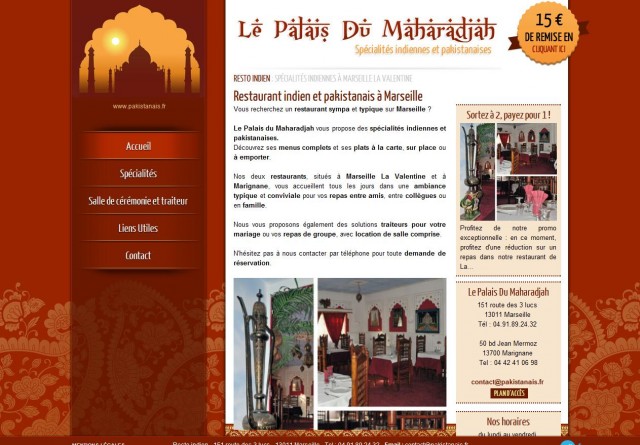 Où manger des spécialités indiennes à Marseille ? Le Palais Du Maharadjah