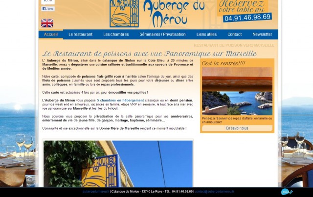 Manger une bouillabaisse en bord de mer vers Marseille - Auberge du Mérou