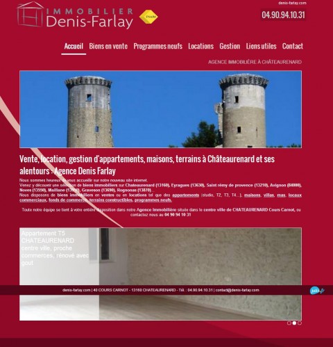 Agence immobilière à Châteaurenard Denis Farlay