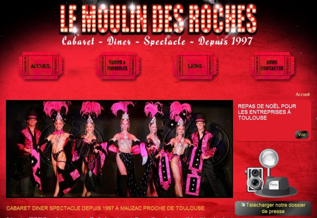 Spectacle dîner sur Toulouse - Le Moulin des Roches
