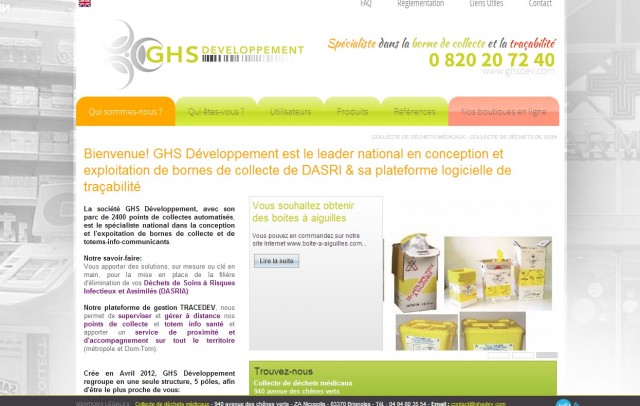 Que faire des déchets médicaux ou DASRIA ? - GHS Développement