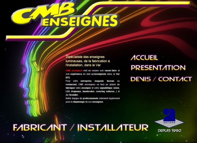 Enseigne lumineuse et panneau publicitaire dans le Var - CMD Enseignes
