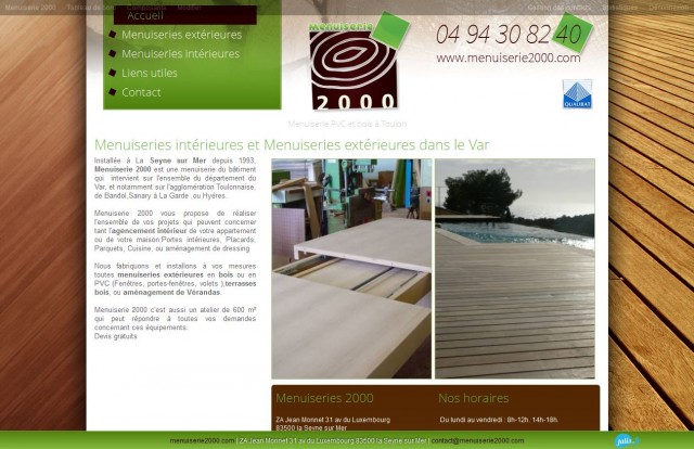 Menuiserie pour aménagement intérieur et extérieur à Toulon - Menuiserie 2000