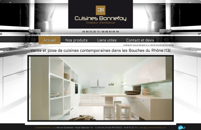 Vente et pose de cuisine design dans les Bouches du Rhône - Cuisines Bonnefoy