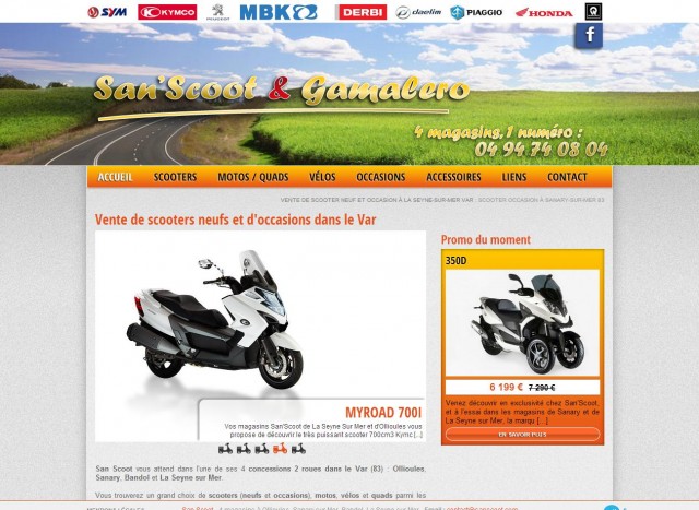 Acheter un scoot d’occasion vers Bandol – San’Scoot