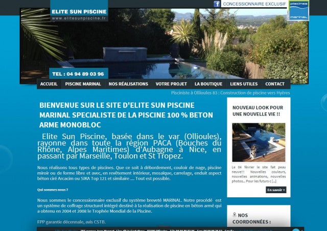 Construire une piscine à débordement chez un Pisciniste dans le Var - Elite Sun Piscine