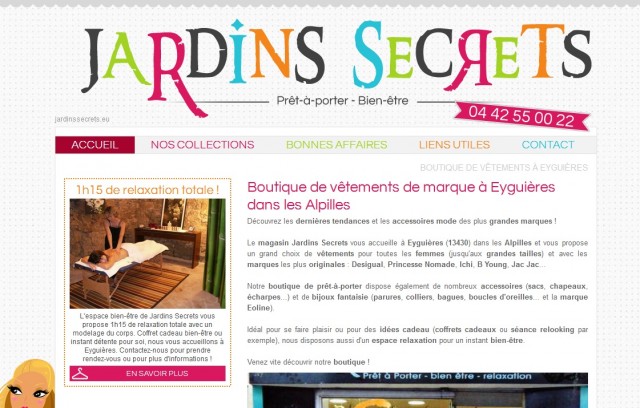 Où acheter des vêtements originaux vers Salon ? - Jardins Secrets